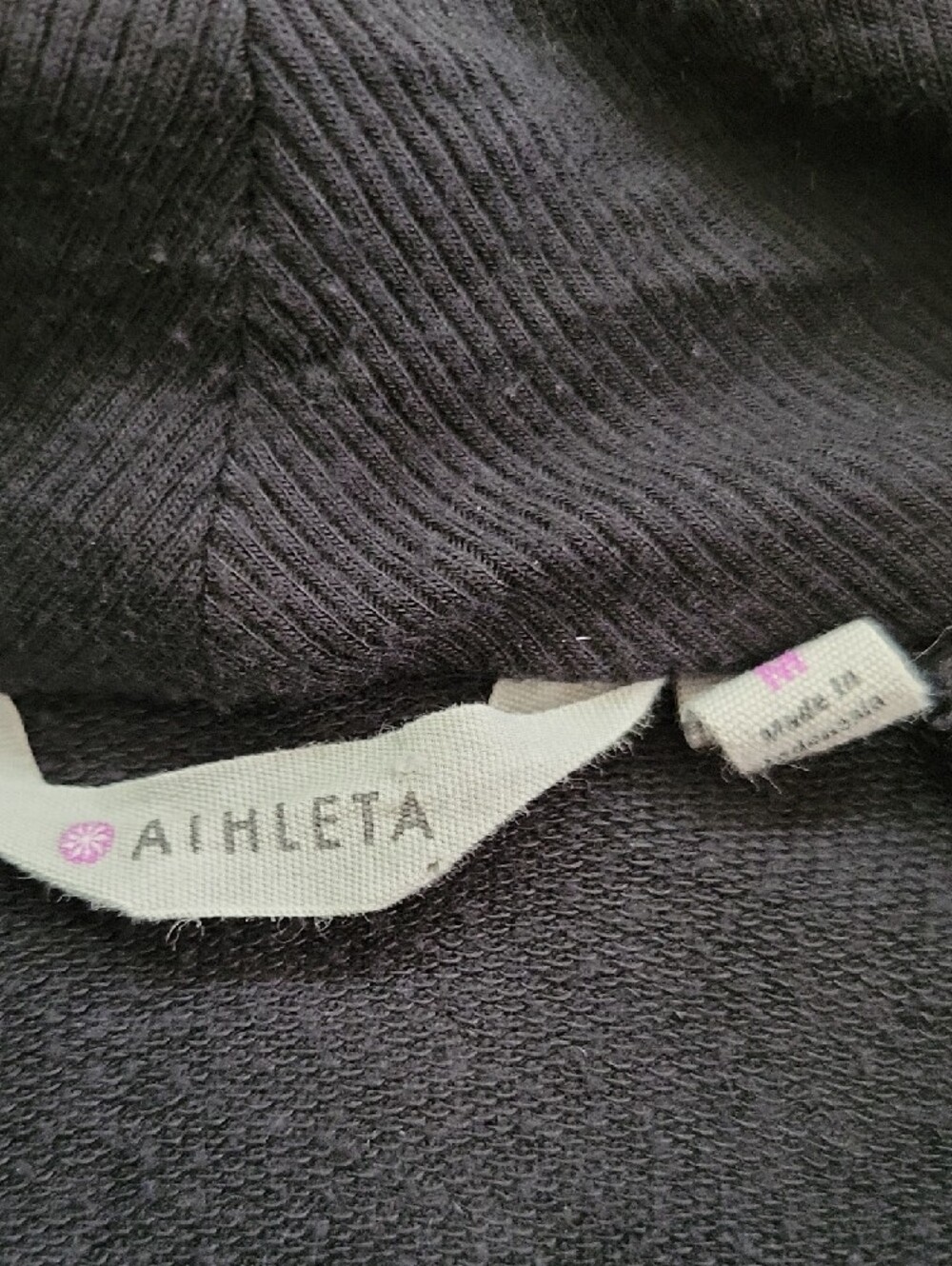 Athleta Black Open-Front Draped Cardigan - Picture 2 of 3